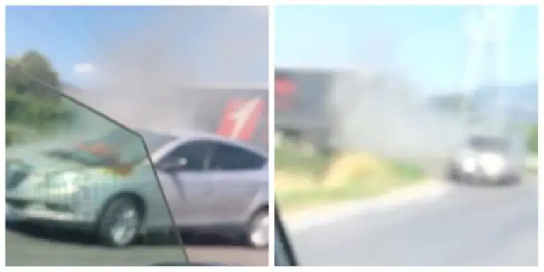 Auto in fiamme alle porte di via Cancello: in 2 scappano fuori (video)