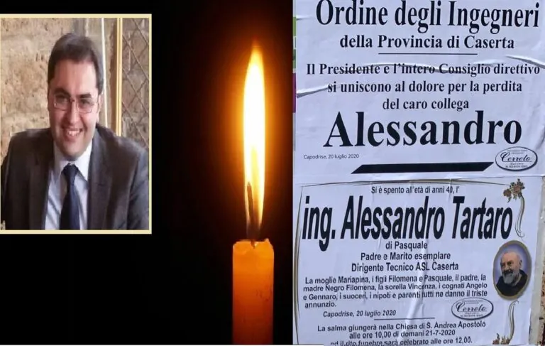 Addio Alessandro, folla e disperazione ai funerali dell’ingegnere 40enne