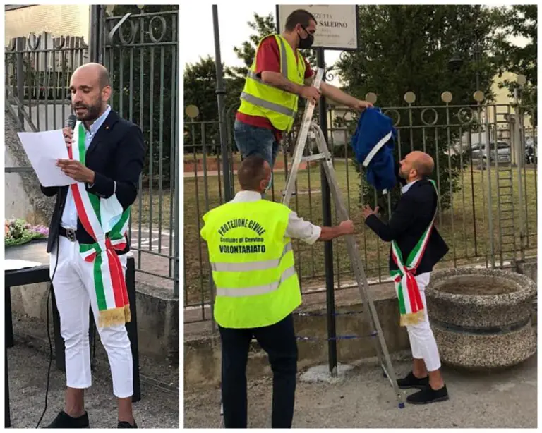 Intitolate 2 aree pubbliche: ci pensa il vicesindaco dal look alternativo