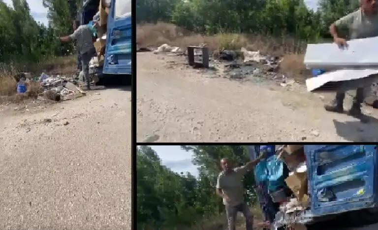 Beccato dal proprietario a sversare rifiuti: “E’ la prima volta. Ho visto tanta monnezza e..”. VIDEO