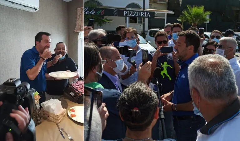 TUTTI I VIDEO. Salvini show: “Qui è tutto splendido ma va rilanciato e De Luca deve andare via”