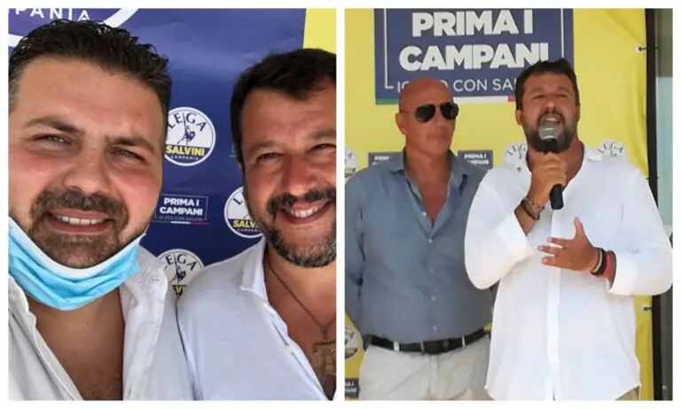 Militanti casertani incontrano Salvini a Baia