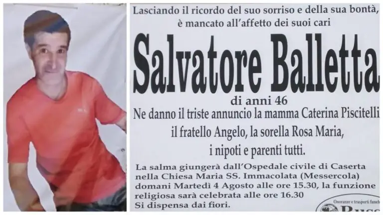 L’ultimo viaggio di Salvatore: via libera ai funerali