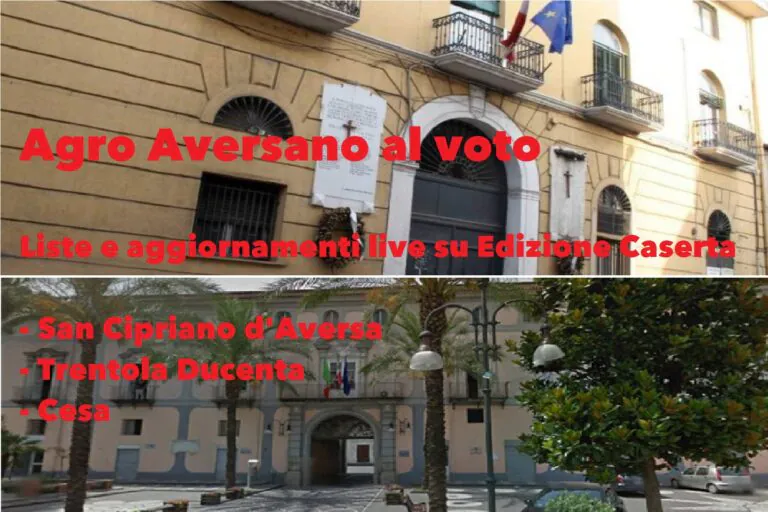 Agro Aversano alle urne. Tutte le liste e i candidati dei tre Comuni al voto