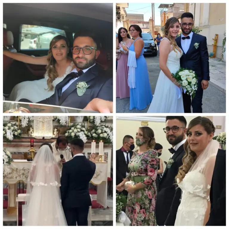 Lucia ed Antonio oggi sposi