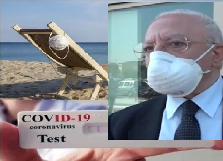 Covid, pugno duro di De Luca: test obbligatorio per chi torna da vacanze fuori. Ecco l’ordinanza e le mete