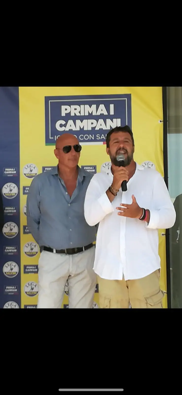 ‘Processate anche me’: la Lega della provincia di Caserta di nuovo in piazza a sostegno di Matteo Salvini