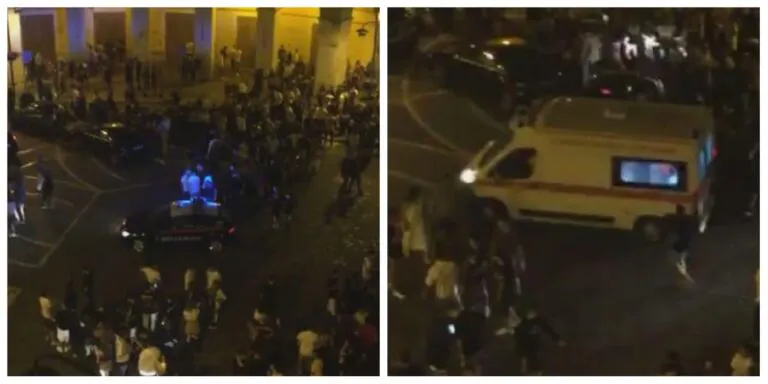 Rissa nella movida tra 14enni: finiscono tutti in questura. Uno ha perso un dente