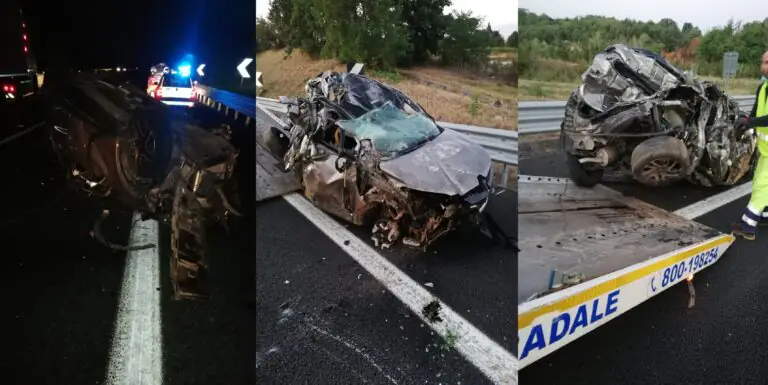 LE FOTO CHOC. Inferno in A1, muore per soccorrere automobilista. L’altro è gravissimo