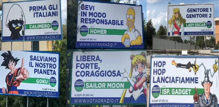 Homer, Goku, Calimero candidati: svelato il mistero del Partito Animato