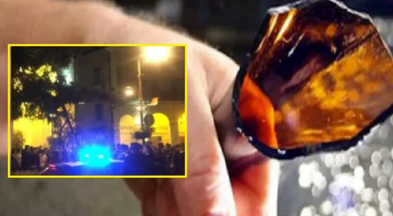 Rissa in piazza tra giovanissimi finisce a bottigliate