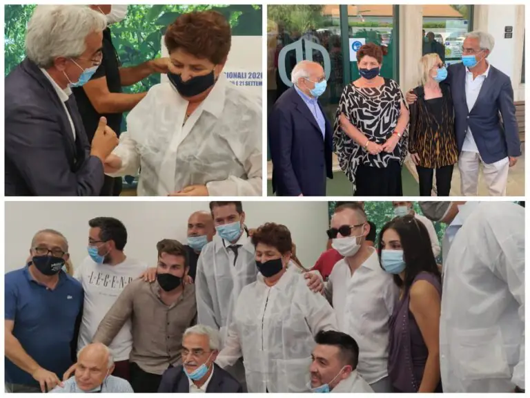 Adriano Telese accoglie il ministro Bellanova nell’azienda top della Valle. FOTO E VIDEO