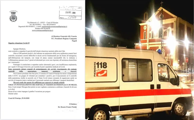 Rifiutato ricovero a casi gravi di Covid, sindaco all’Asl: “Evitiamo funerali di chi non ce la fa”