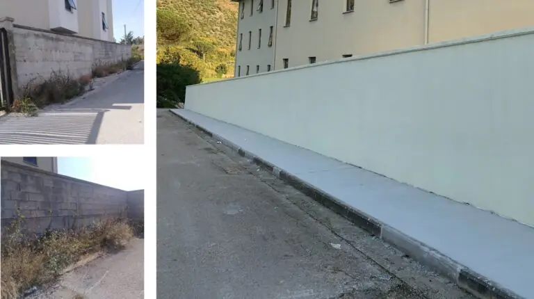 Cimitero a Maddaloni, riqualificato muro sul versante Nord-Est