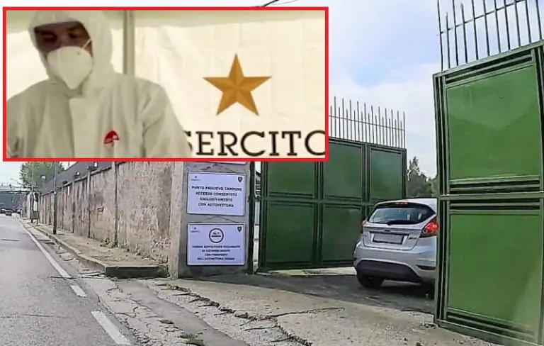 Esercito in azione, 200 tamponi in strada a Caserta