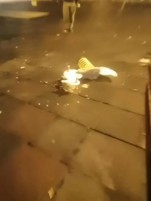 Distrutta una giostrina nella notte ma le telecamere riprendono tutto