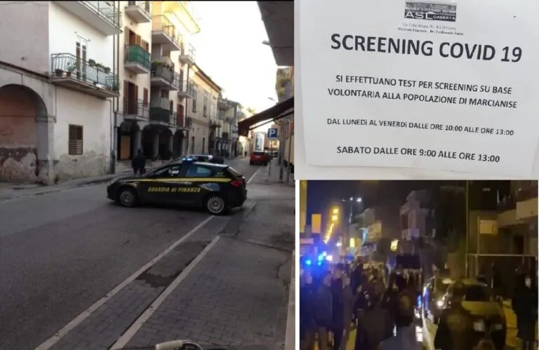 Zona rossa, parte lo screening a Marcianise: ma l’amministrazione attacca l’Asl