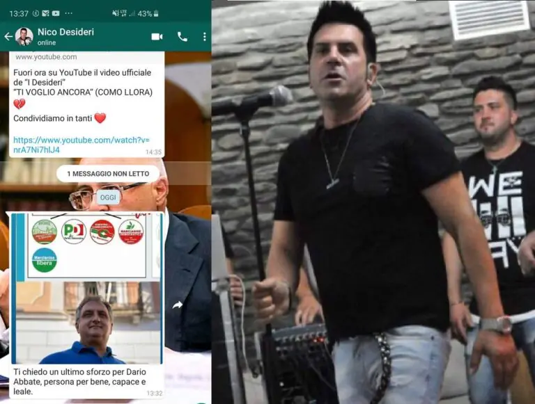 Nico Desideri chiede a Velardi di votare per il rivale Abbate