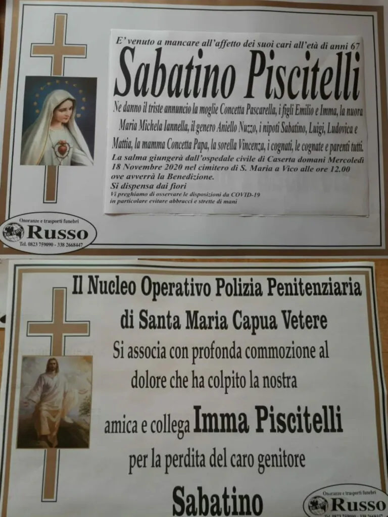 Lutto nella Valle, altro decesso per Covid. Addio Sabatino, in tanti non potranno salutarlo