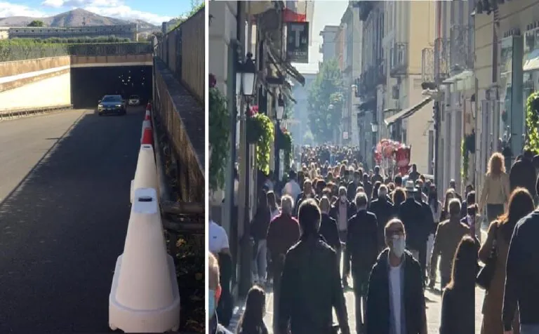 Scatta lockdown ma c’è vita a Caserta: file fuori ai bar con asporto e tante bici