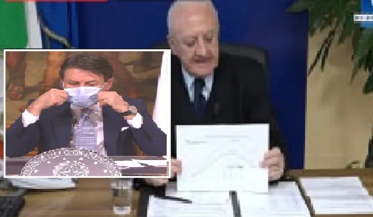 De Luca è dal premier Conte: pronte le nuove misure contro pandemia