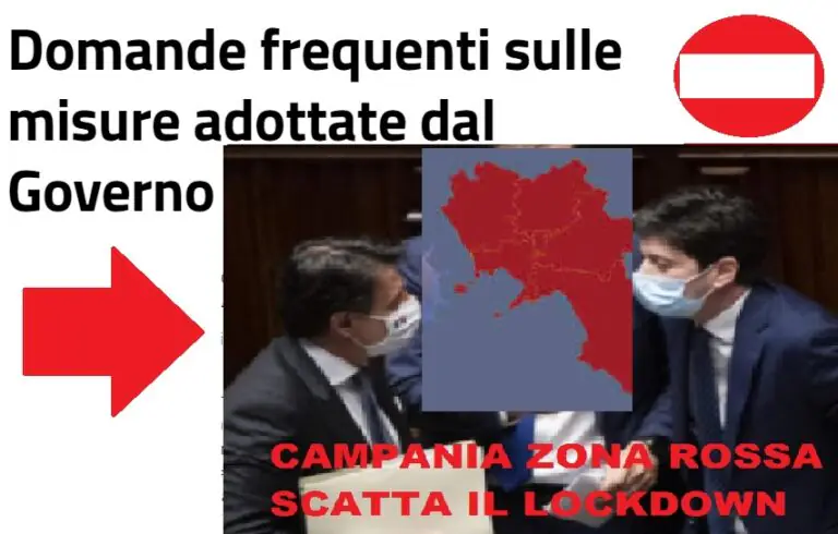 Campania zona rossa: ecco cosa si potrà fare da domenica. Amici, familiari, spostamenti: le risposte