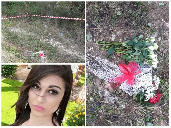 Rose rosse e bianche sul luogo della tragedia: addio Maria