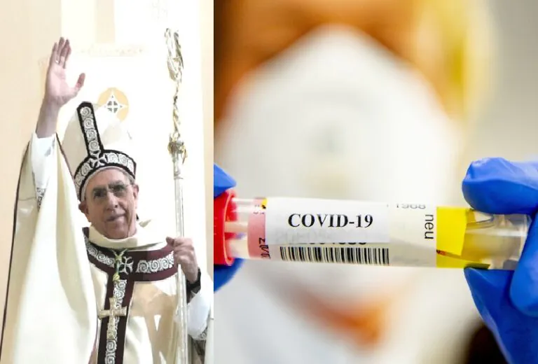 Covid, svolta per il vescovo: “Non ha più sintomi”