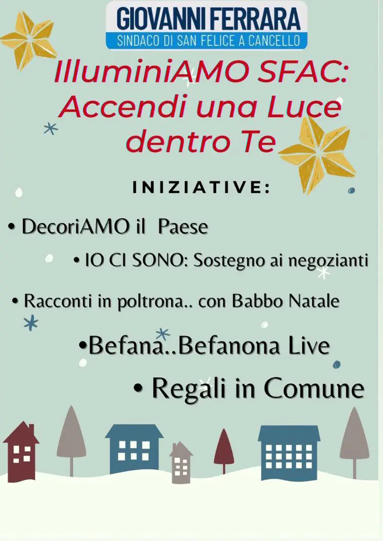 Le iniziative per il Natale 2020