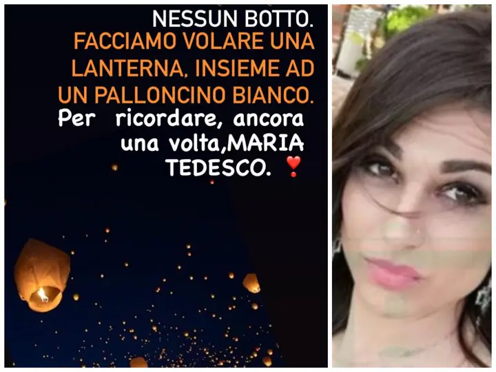 “Niente botti, ma una lanterna ed un palloncino bianco per ricordare ancora Maria”