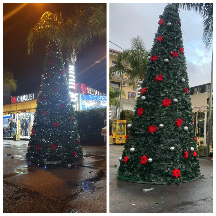 Maxi albero di Natale per lo Chalet al Bacio