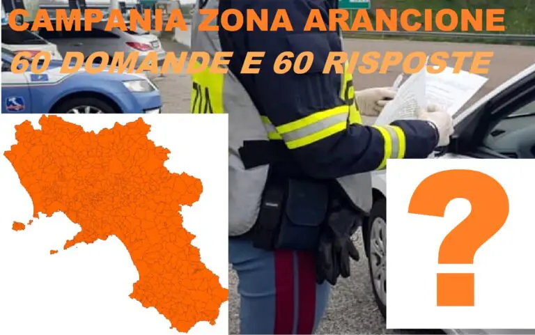 Campania zona arancione: ecco 60 cose che potremo fare (e non) da domenica. TUTTE LE RISPOSTE