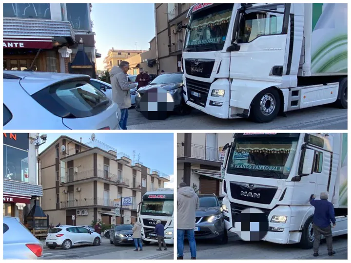 Camion travolge Nissan: bagarre sull’Appia