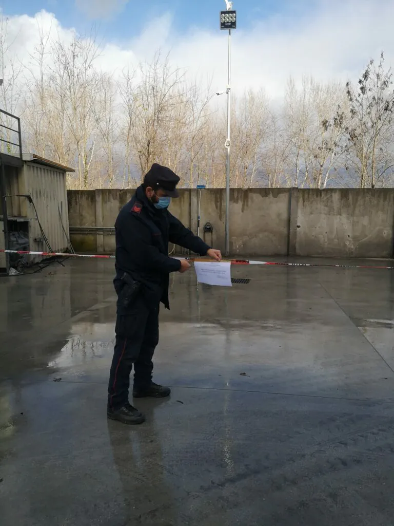 Scarico abusivo nel Volturno, sequestrato autolavaggio