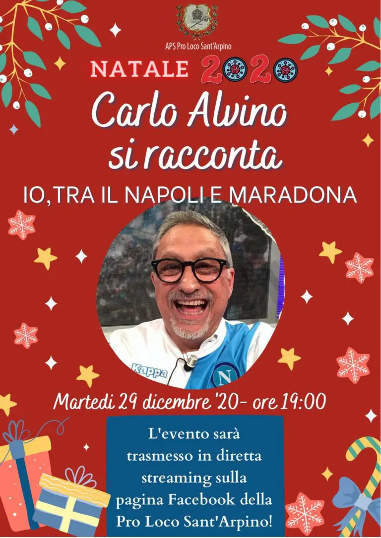 Carlo Alvino ospite del Natale a Sant’Arpino organizzato dalla Pro Loco