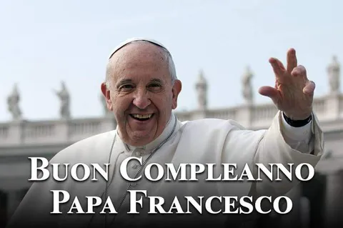 Buon compleanno Santità.  Papa Francesco compie 84 anni.