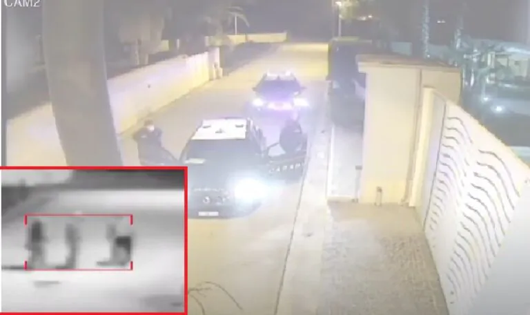 Tre malviventi scoperti davanti alla villa della vittima. IL VIDEO LI INCASTRA