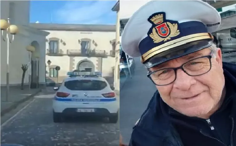 L’omaggio dei colleghi: sirene spiegate per il vigile ucciso dal Covid. VIDEO
