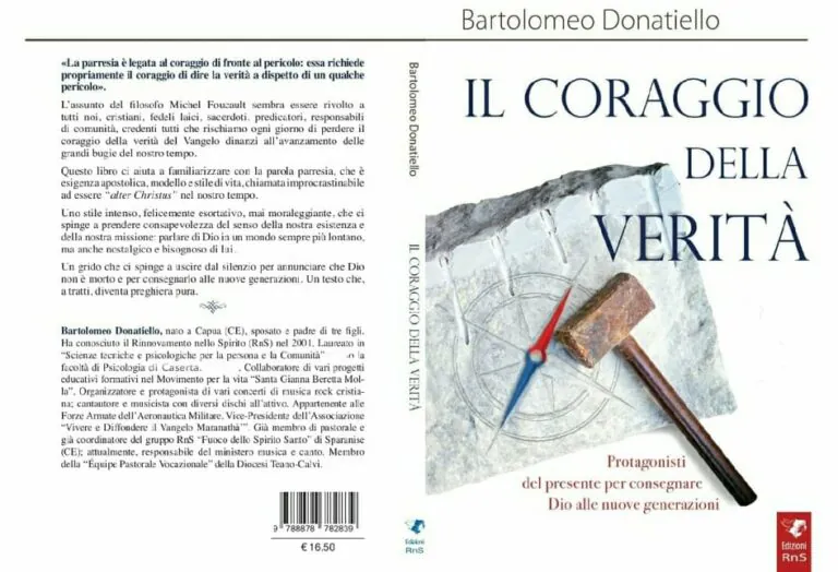 Realizza il suo sogno. Bartolomeo pubblica: “Il coraggio della verità”