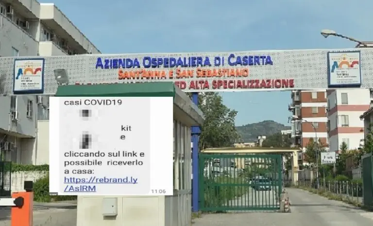 “Domenica alle 10 in ospedale per il vaccino”: l’sms agli infermieri casertani