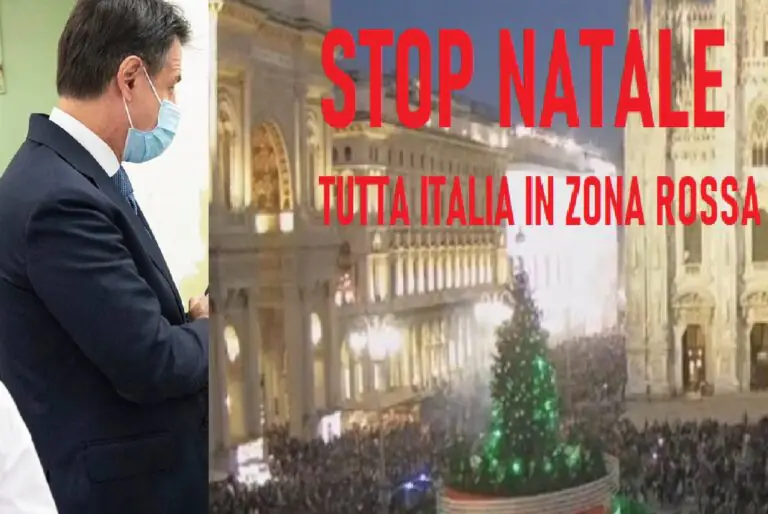 Ufficiale, sì Governo-Regioni: Italia zona rossa dal 24 dicembre al 7 gennaio