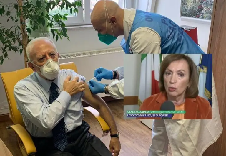La Zampata del Governo contro De Luca: “Non ha rispettato criteri: non doveva vaccinarsi”