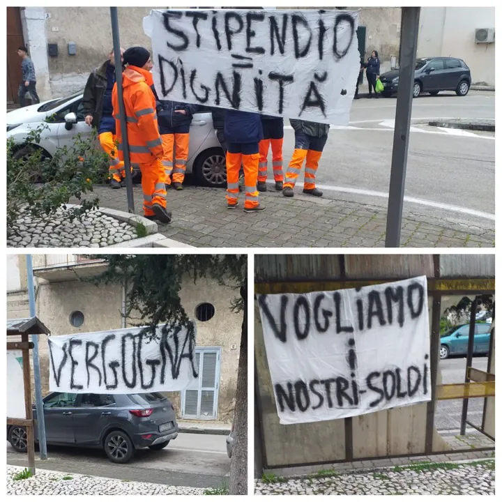 Raccolta rifiuti, barricate a San Felice: “Mancano mascherine e ticket mensa”