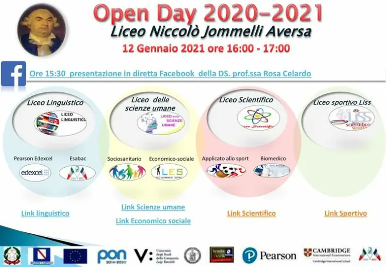 Liceo Jommelli: tutto pronto per l’open day