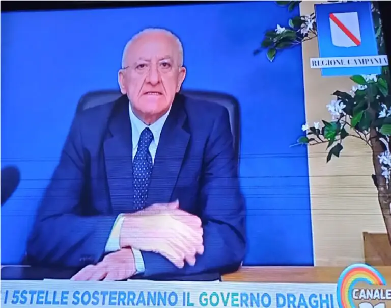 De Luca choc: “Contagi esploderanno dopo S.Valentino. Abbiamo già ospedali ingolfati”