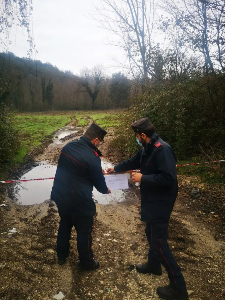 Liquami dall’azienda, scattano i sequestri. Foto