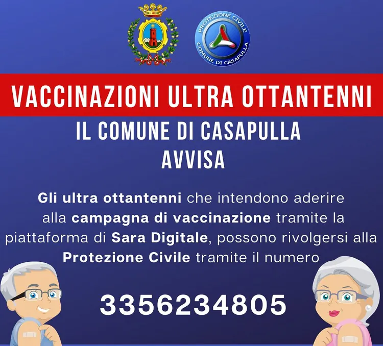 Vaccino agli ultra 80enni, Comune vara servizio per prenotazioni