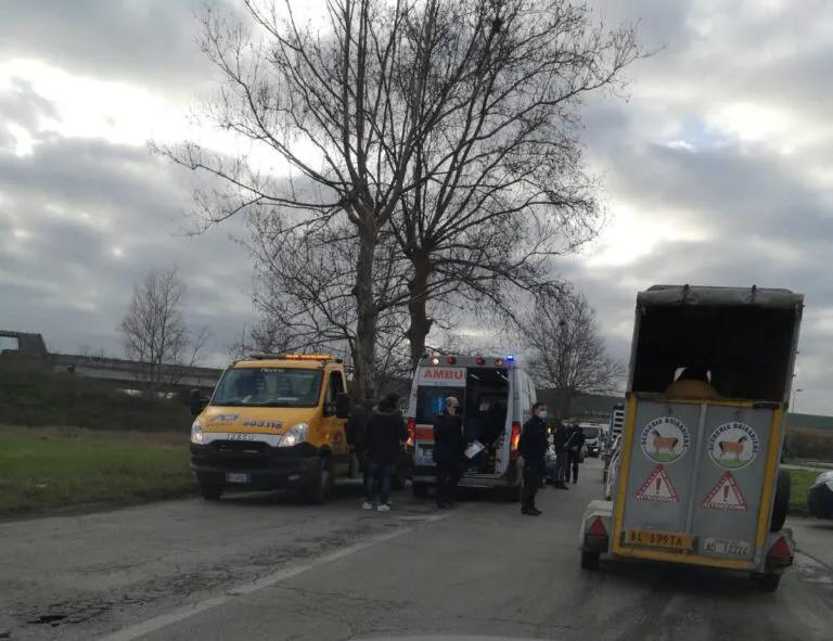 Tamponamento sulla Statale, feriti e code fino al carcere. LE FOTO