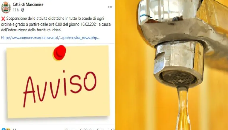 Città senz’acqua: popolazione avvisata tardi e scuole (ri)chiuse