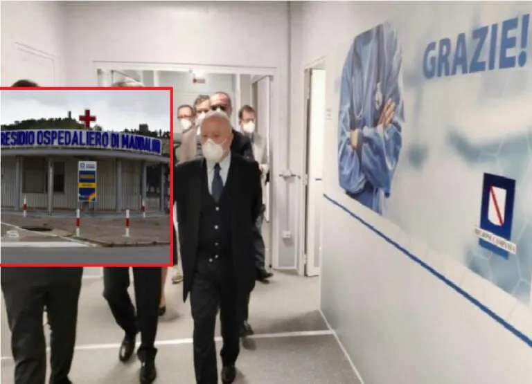 Grido d’allarme a De Luca: mancano i medici al Covid Hospital